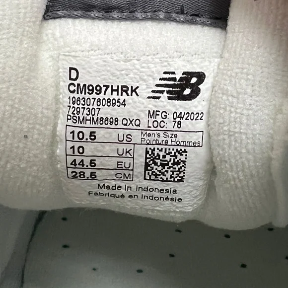 2022 New Balance 997 Light Aluminum / Team Away Grey 3M Reflective CM997HRK - Picture 9 of 14